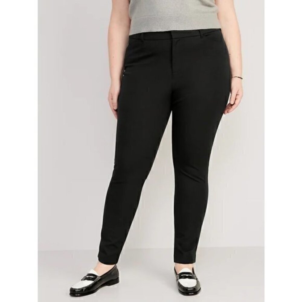 Old Navy Black High-Waisted Pixie Never Fade Pant… - image 1